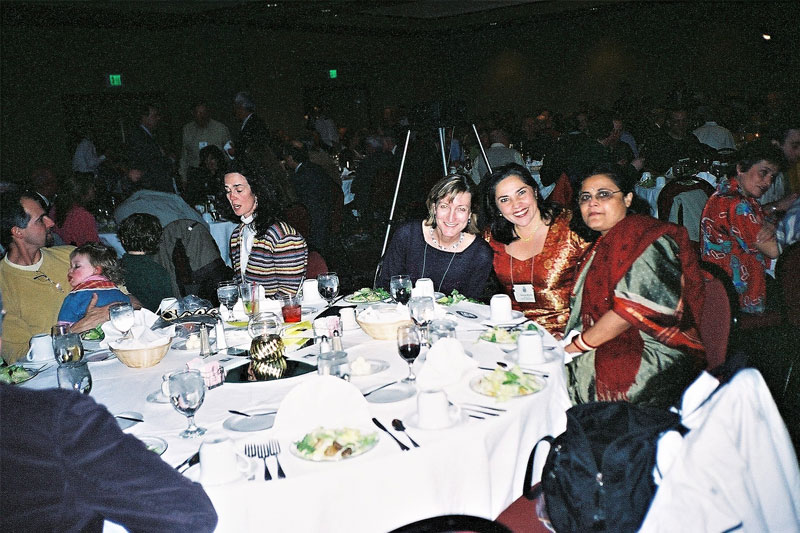 At Award dinner Geeta with Teresa Richey