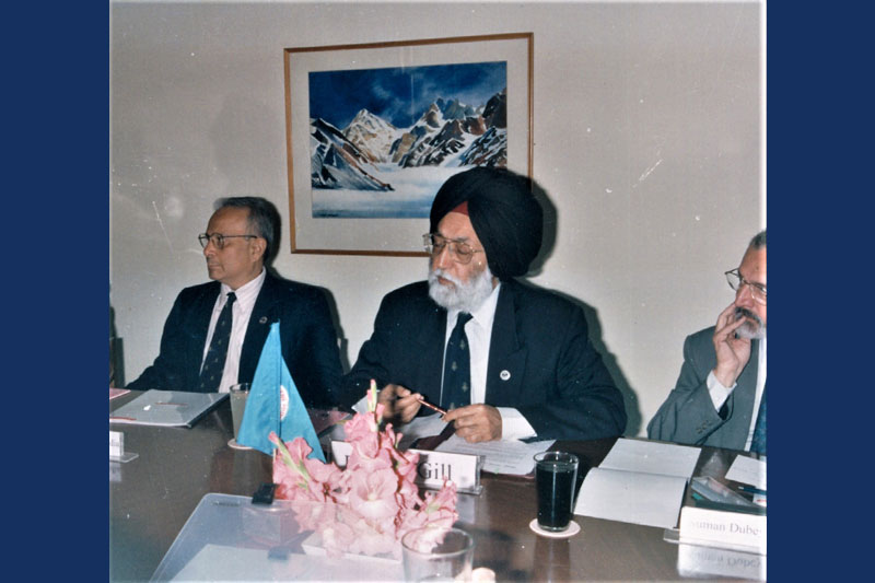 At Committee meeting as Vice-President of IMF - 1997-1999