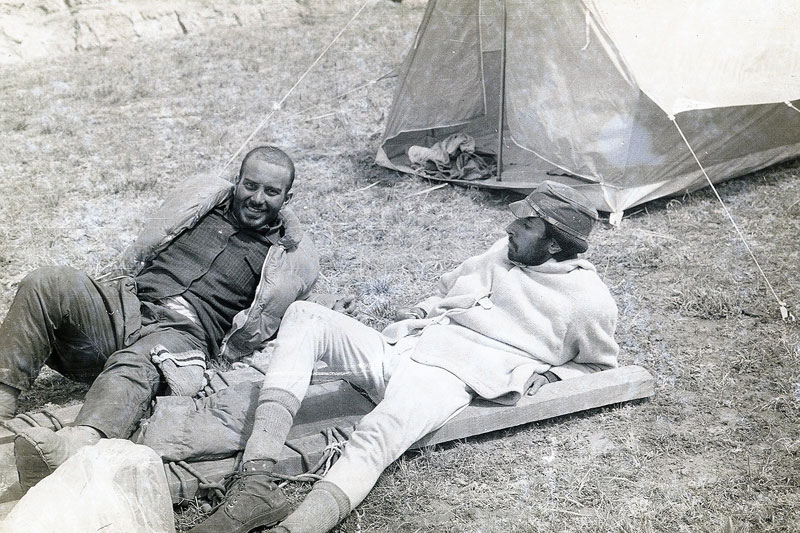 At base camp end of rescure-with Zerksis Boga