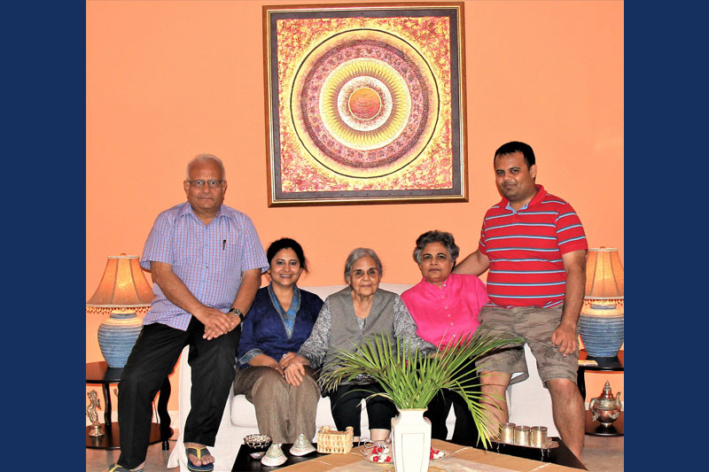 Kapadia Family - Harish, Charu, Mangala Wagle (mother in law) Geeta and Sonam