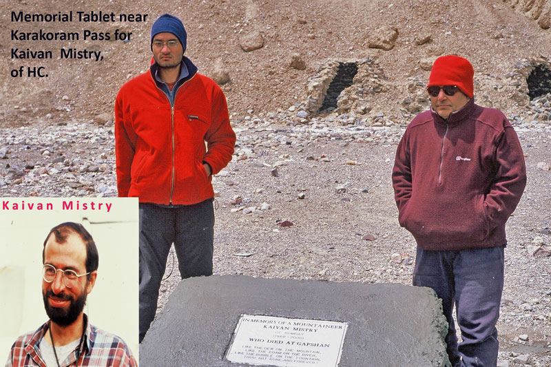 Memorial Stone to Kaivan Mistry at Polu- DBO