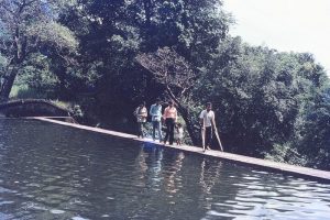 On a hill walk Recovering after accident