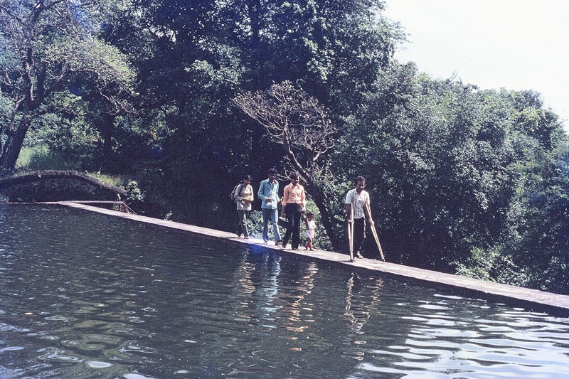 On a hill walk Recovering after accident