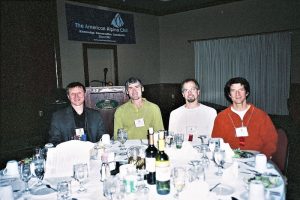 President Mark Richey (left) and climbing friends