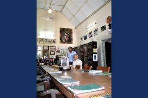 Signing Visitor's Book