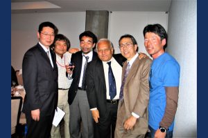 With Japanese climbing friends