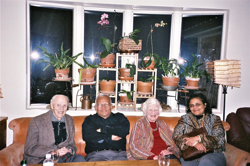 With Mr and Mrs Robert Bates