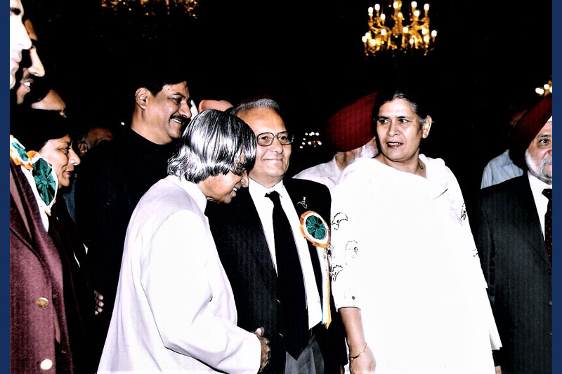With the President A P J Kalam
