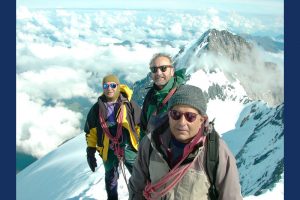 Climbing to the summit